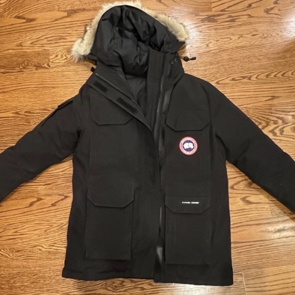 Canada Goose Black Parka with Fur Hood